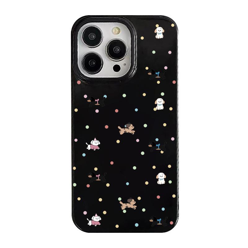 

Running Puppy for IPhone16 Jelly 15 Phone Case 14Pro for Apple 13/12 Silicone Xs Cartoon For Apple 7/For Apple 8