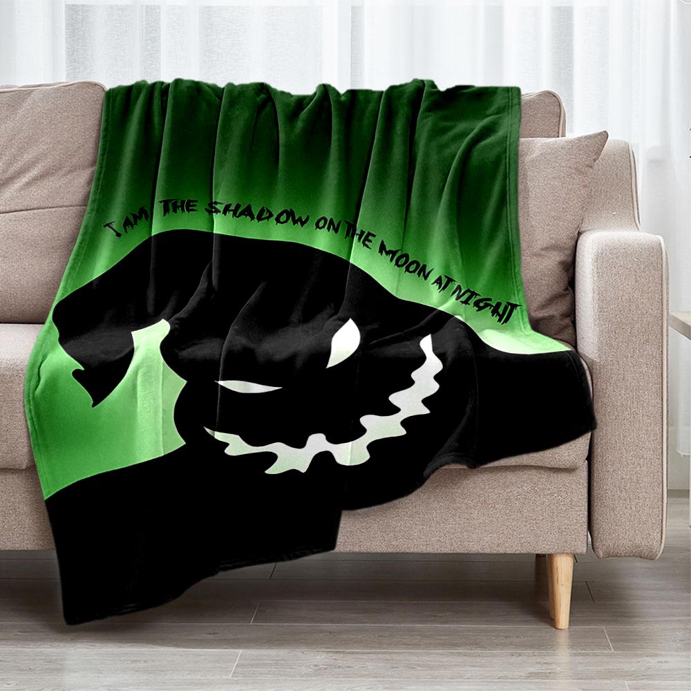 The Nightmare Before Christmas Theme Printed Blanket - Perfect for Couch, Bed, Travel & Outdoor Use | Machine Washable, Cozy & Durable.