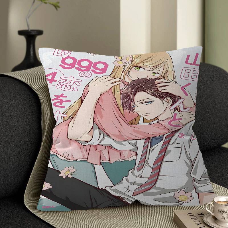 Anime My Love Story With Yamada-kun At Lv999 Anime Pillow Cover Design Cushion Cover Decor Holiday Decorati