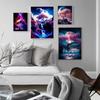 Abstract Fantasy Modern Landscape Fashion Posters and Prints Canvas Painting Wall Art Picture for Living Room Home Gift Decor