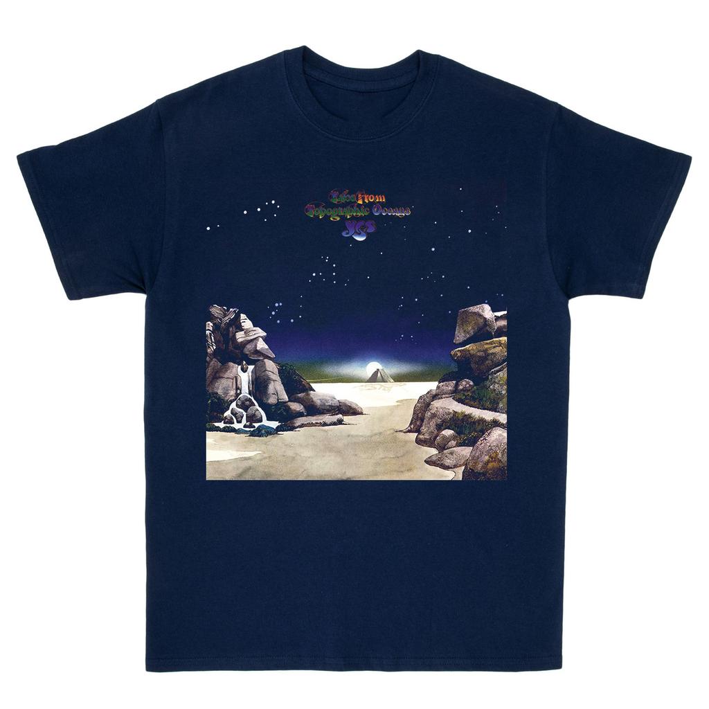 Tales from Topographic Oceans Sì Maglietta Band Blu Navy Unisex S-5XL 1R335