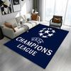 UEFA Champions League Logo Patterned Carpet a Non Slip Rug Suitable for All Seasons and Any Setting, Gift