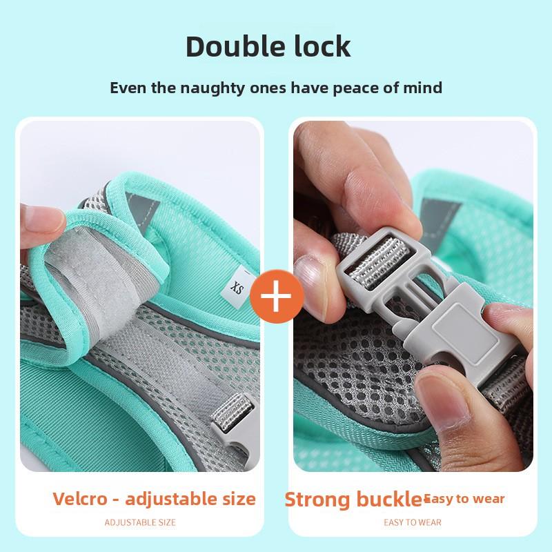 Cinghie pettorali e dorsali per animali domestici, Guinzaglio per cani in stile gilet, Guinzaglio riflettente per cani, Guinzaglio per gatti, Catena per cani, Guinzaglio per cani