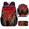 Spider-Man School Bag Lunch Bag Pencil Bag Elementary School Backpack Cartoon Peripheral Backpack Children's Bag Three-piece Set