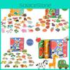 Wooden Childrens Animal Transportation Fruit Vegetable Puzzle Educational Toy For Toddler Learning