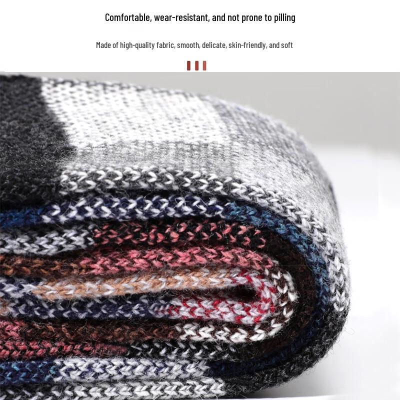 Langsha Men's Thermal Long Socks (6-Pack)