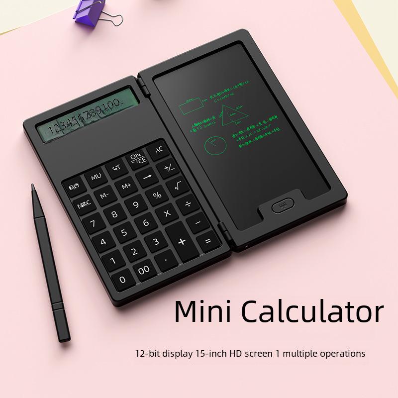 Multifunctional Portable Mini Calculator with Handwriting Board - Perfect for Business, Student, and Office Use