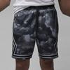 Jordan Diamond Print Breathable Casual Shorts Men Bottoms Black Grey FD7649-010