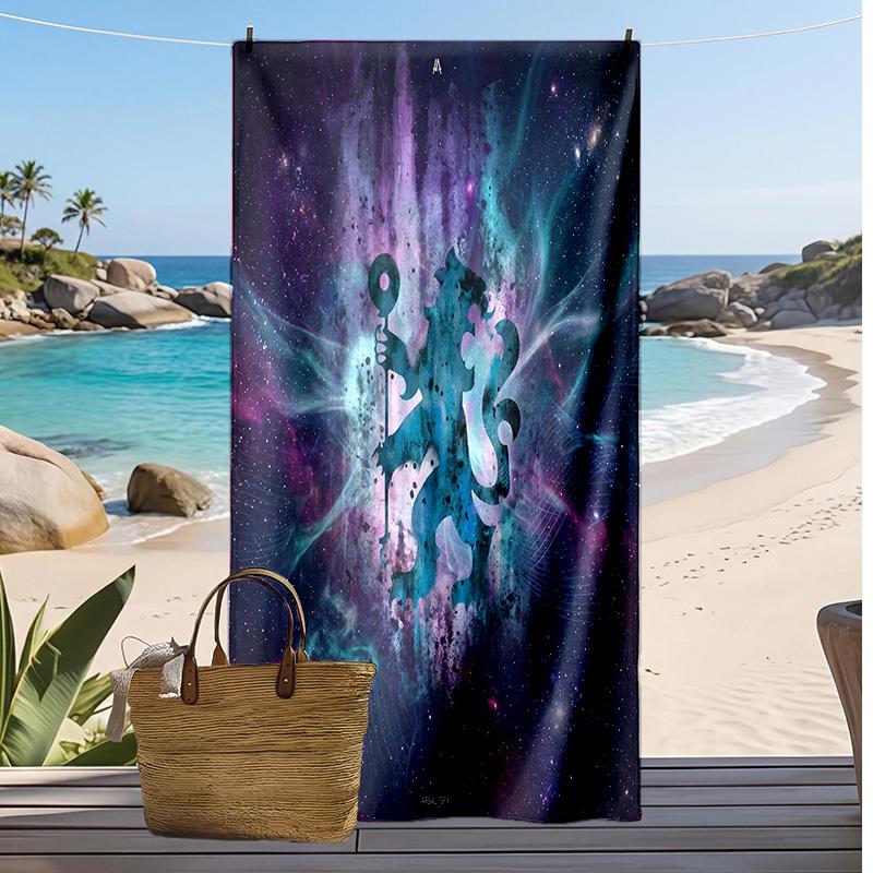 Chelsea FC Printed Beach Towel Quick Dry Soft TowelPortable Large Rectangular Beach Blanket for Travel Swimming Pool
