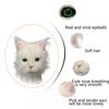 White Black Cat Animal Head Mask Latex Costume Halloween Cosplay Party