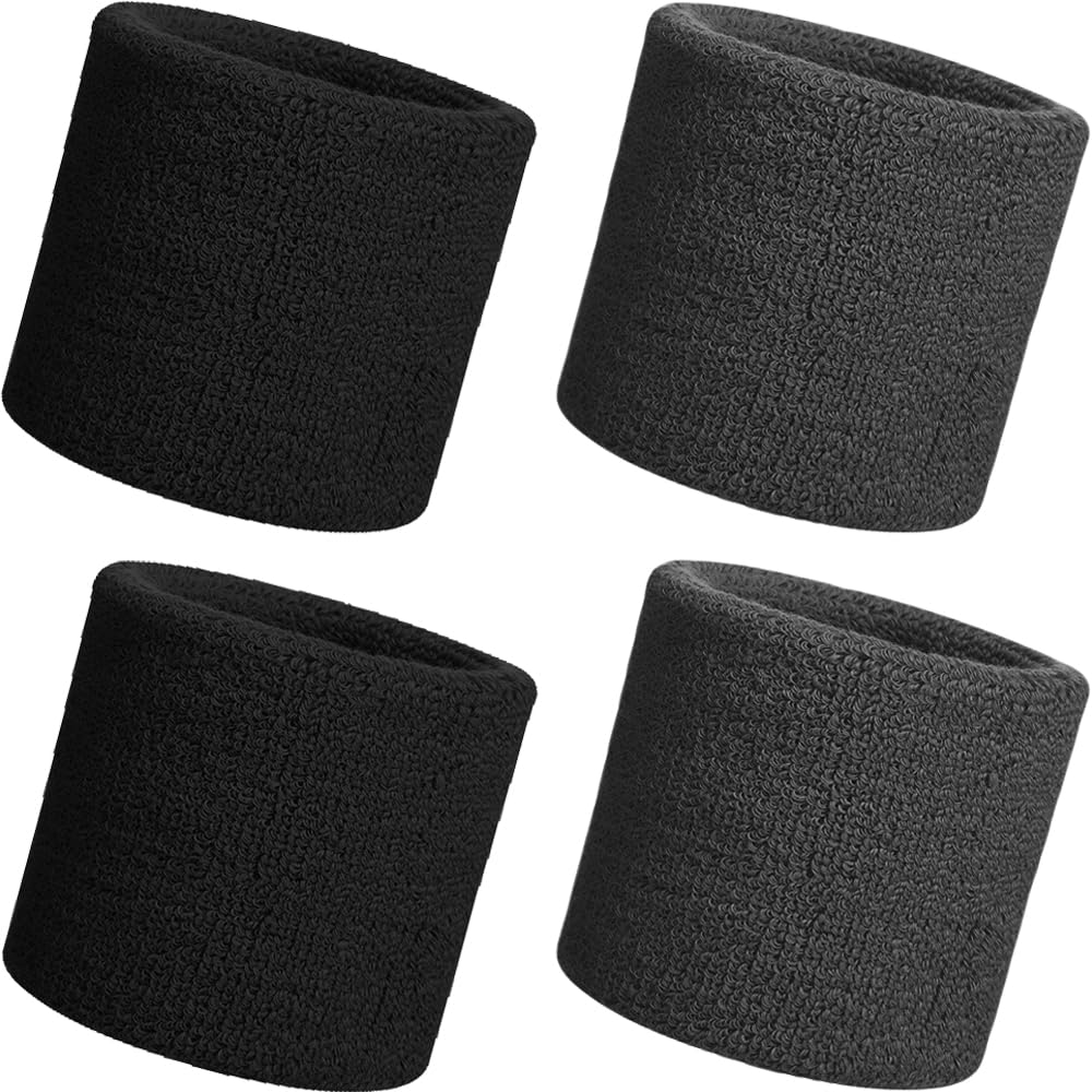 Wristband, Set of 4, 8 x 8cm, Sweat Wipe, Sweat