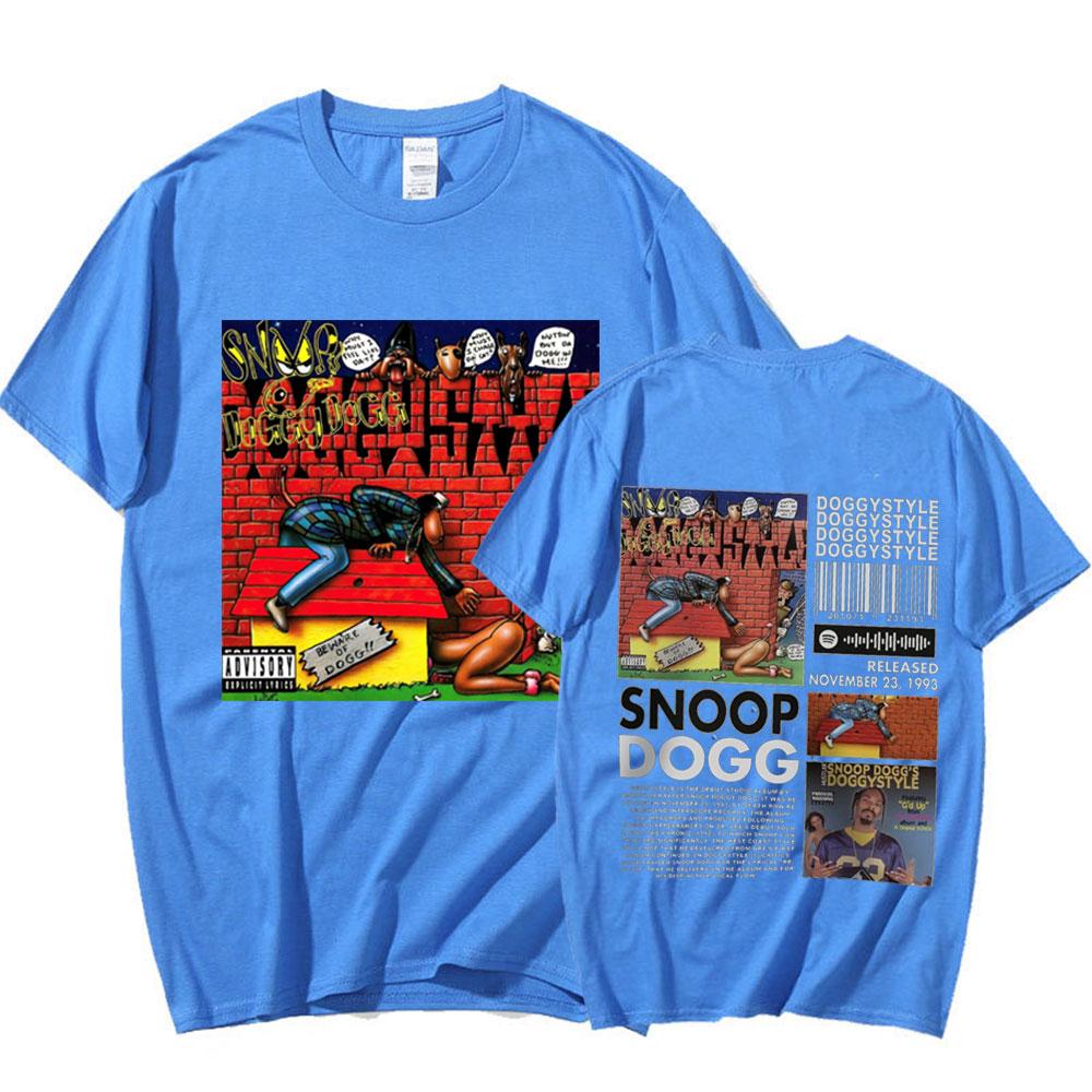 2025 Snoop Dogg Doggystyle Album 90s Y2K Merchandise Vintage Rapper Hiphop 100% Puur Katoen Bedrukt T-shirt Oversized Streetwear Y2K