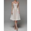Spring Summer Women's Sexy Embroidered Sleeveless Strap Long Maxi Dress Evening Party Gown