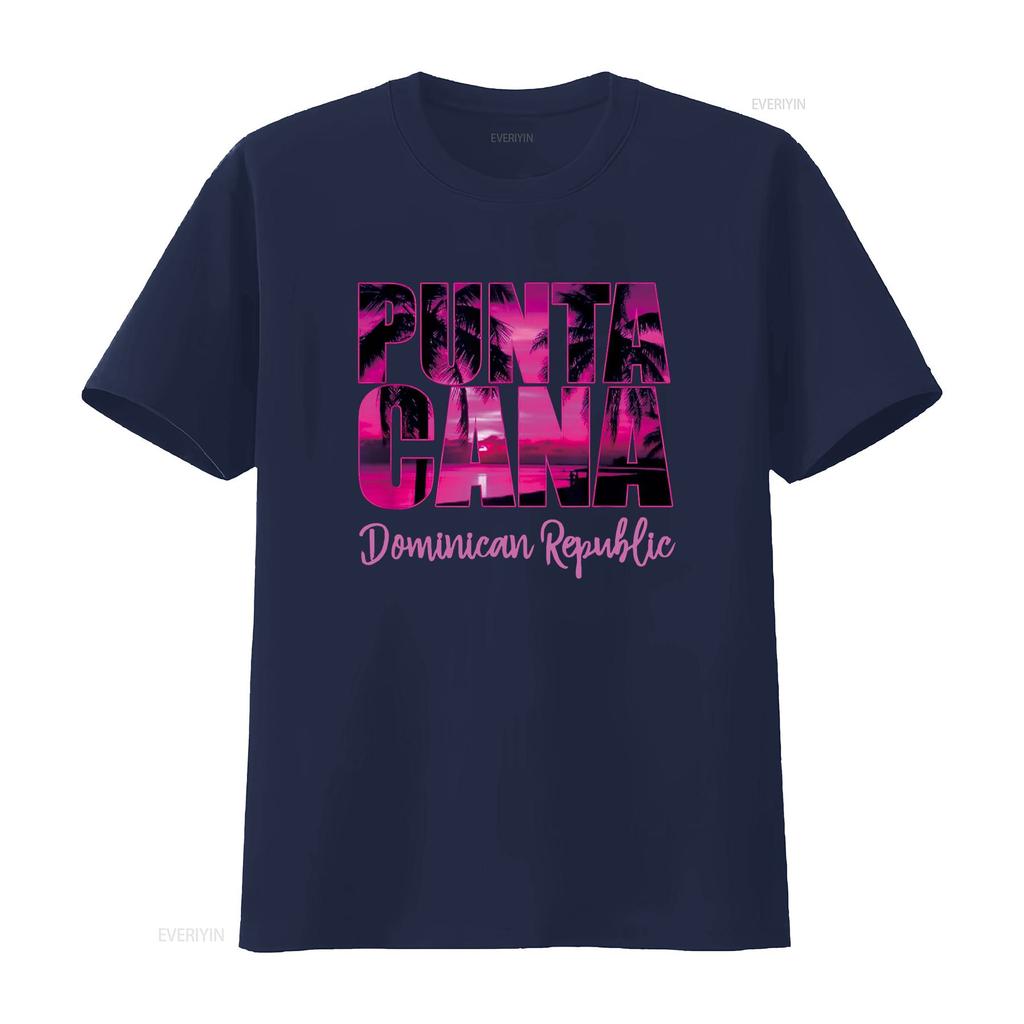 Punta Cana for Women Vacation Souvenir T Shirt vintage Washed Unisex Slightly Top For Everyday Wear homme designer clothes