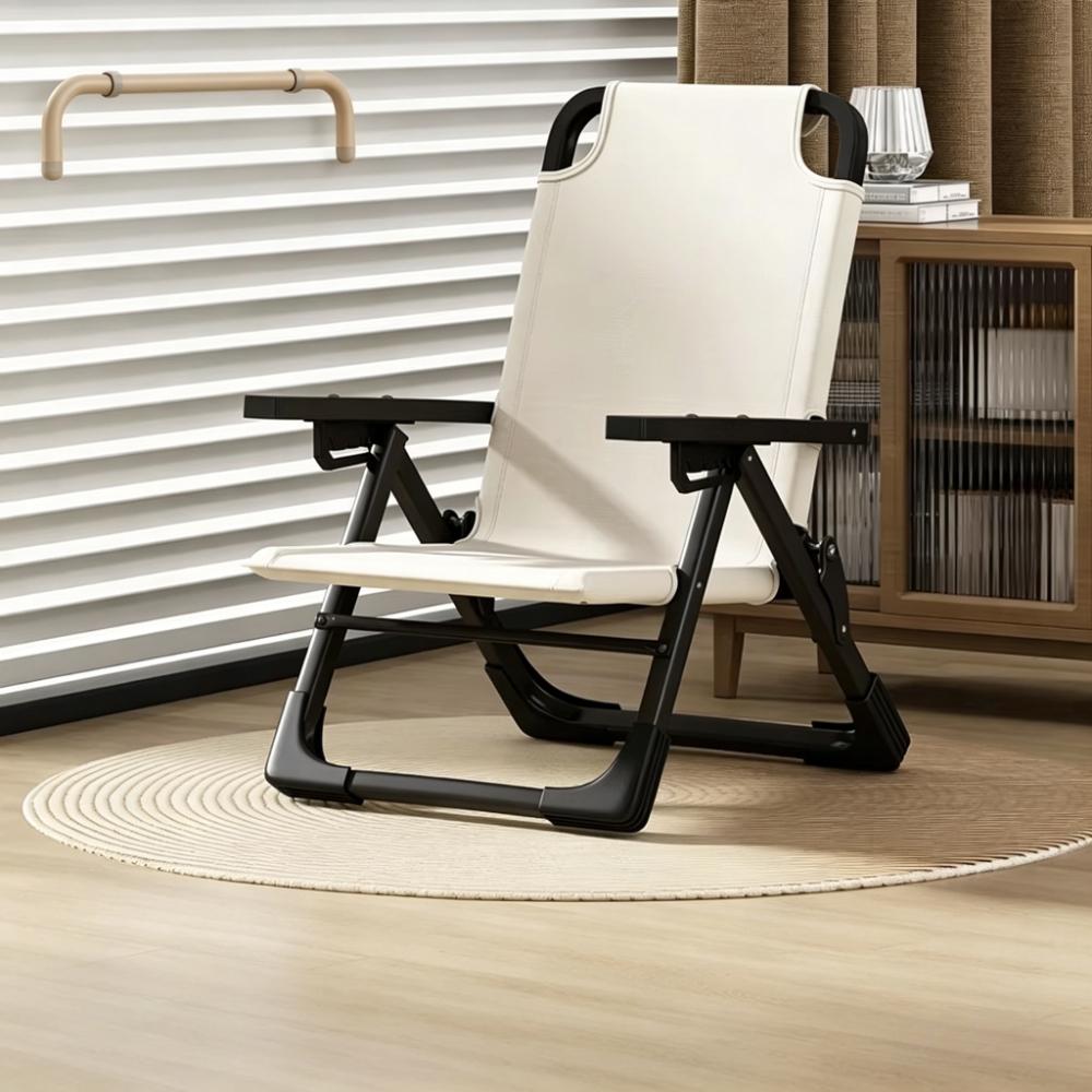 

Foldable High Back Recliner Chair Portable Adjustable Office Nap Chair Lightweight Lounge Bed for Home Easy Storage Sofa