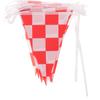 Kleine Karoflaggen-Kette Rennsignalflagge für Rennwagen-Dekoration Hängende Partydekorationen Sportveranstaltungszubehör