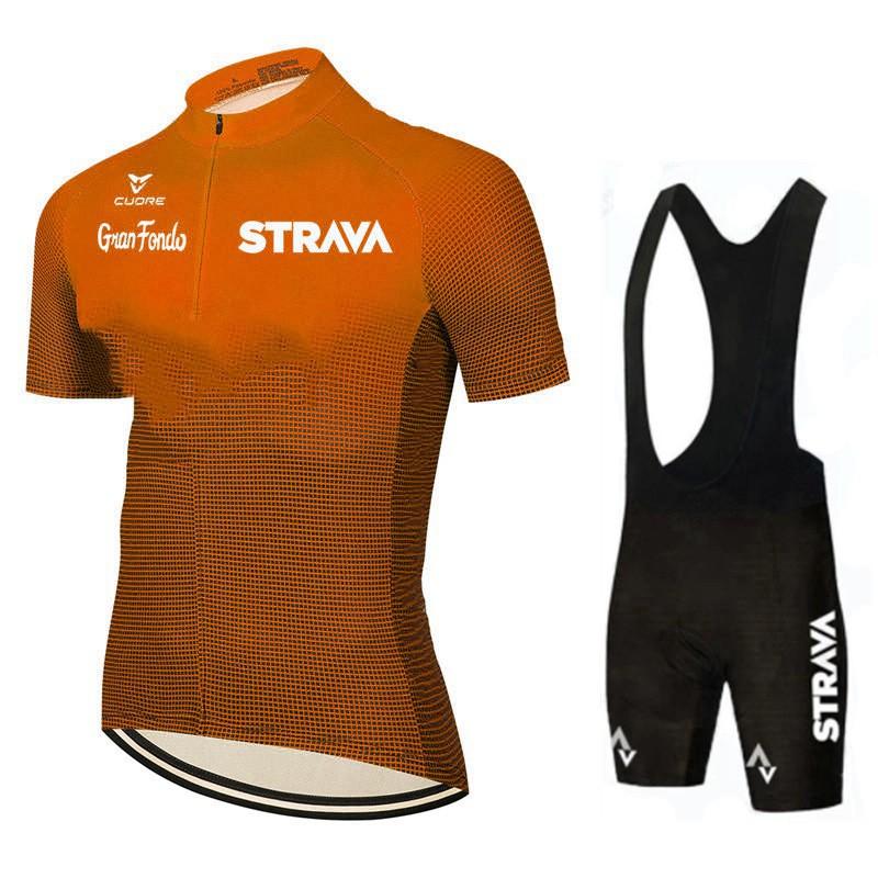 Short-sleeved Men s Cycling Suit Mountain Breathable Bicycle Set Strava Team 4XL