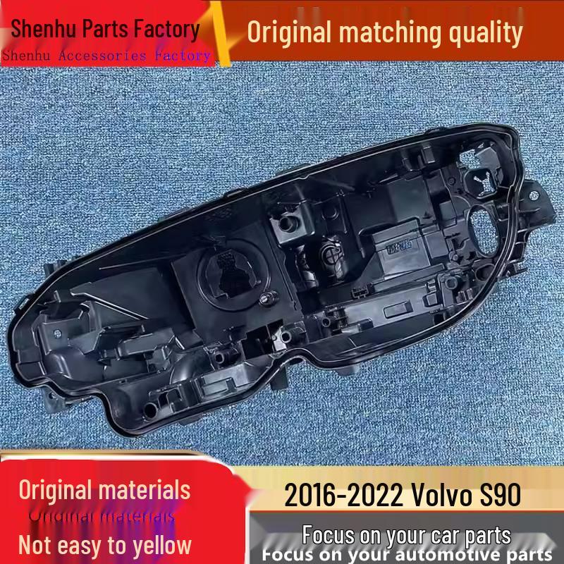 Volvo S90 16-22 Headlight Rear Cover Black Plastic Shell Standard Driver PP - Volvo S90