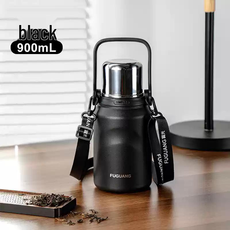 Fuguang 0.9L 316 Stainless Steel Portable Thermos with Pop-up Lid