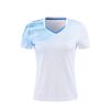 Quick-Dry Badminton Sport Shirt Men Women Kids Striped Design Breathable Athletic Wear