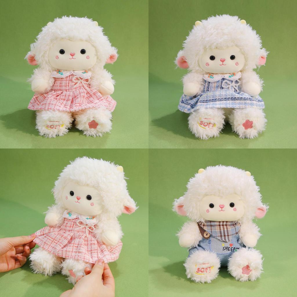 Plüschschaf-Spielzeug für Mädchen mit weicher Polyesterfaser für Schlafkomfort und zum Verschenken