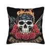 Rock Music Band G-Guns N Roses Pillowcase Printing Polyester Cushion Cover Decorations Throw Pillow Case Cover Home Square 18''