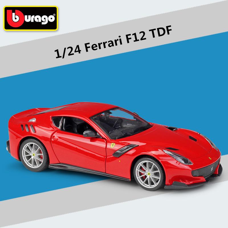 

Bburago 1:24 Ferrari F12 TDF Alloy Sports Car Model Diecasts Metal Toy Racing Vehicles Car Model Simulation Collection Kids Gift красный