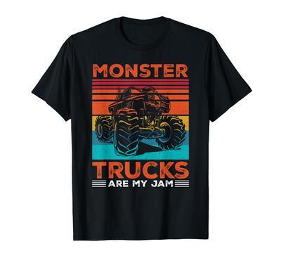 Monster Trucks Are My Jam Monster Truck T-Shirt