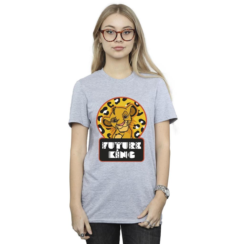 Disney Womens/Ladies The Lion King Future Simba Cotton Boyfriend T-Shirt
