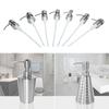 1pc Metal Head Bathroom Liquid Soap Dispenser Toilet Hand Replacement Lotion Shampoo Replacement Pump with Tube for Bathroom