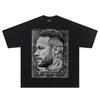 Neymar Neymarjr Heavy Cotton Printing Short-sleeved T-shirt American Retro Short-sleeved Couple Basketball Clothes Versatile