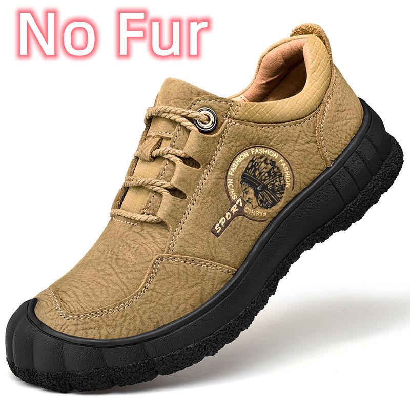 Модные нескользящие теплые зимние ботинки ручной работы для мужчин — фото 11