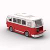 MOC Technisches Auto Kreativer VW T1 Campingbus und Anhänger 6 Noppen Breite Stadt Camping LKW Sets Bausteine Kinderspielzeug Geschenk