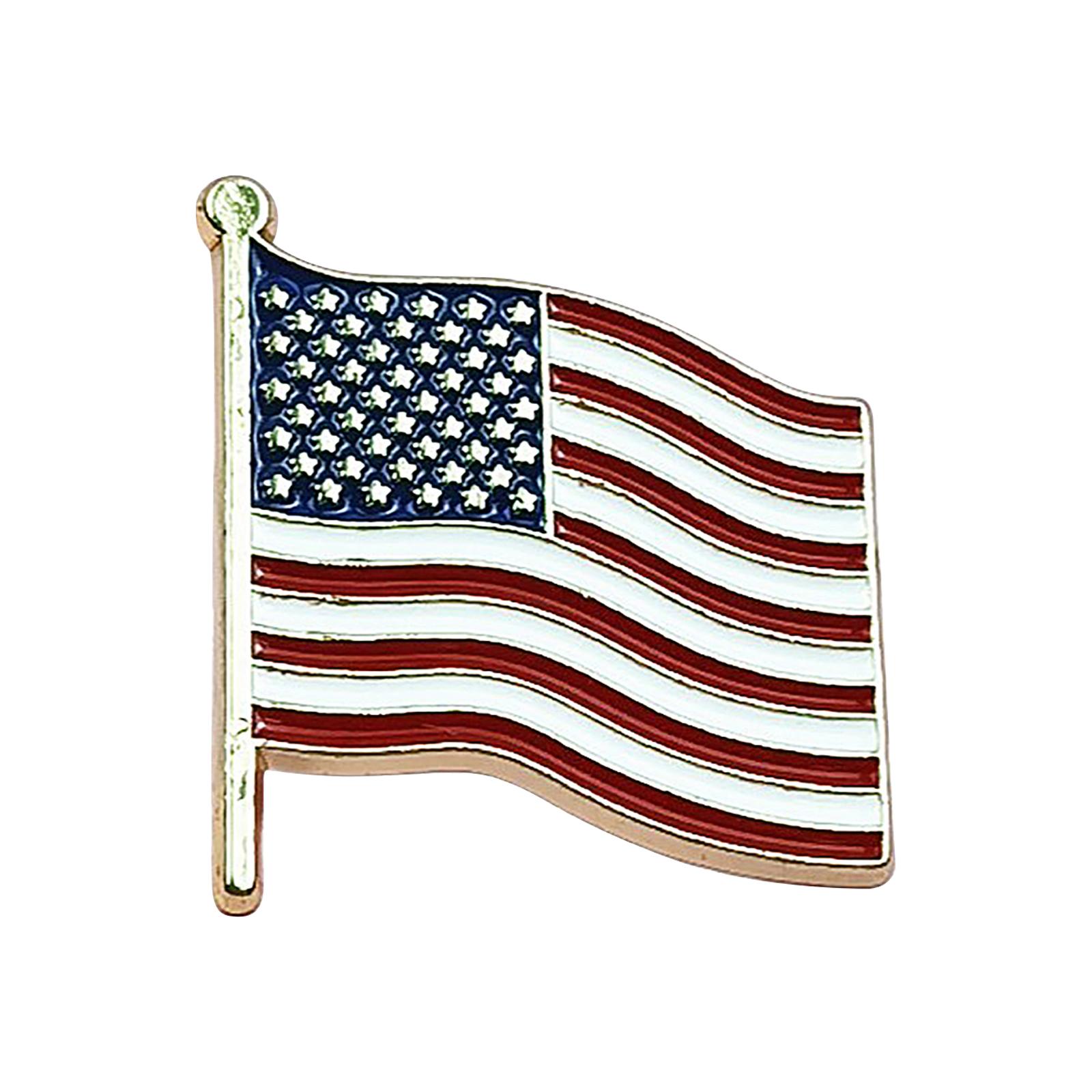 

Highend Brooches And American Flag Pins, Patriotic Brooches. One Size