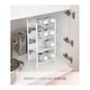 Yamazaki Jitsugyo Under Sink Bottle Stocker 4 Tiers White Approx. 20X20.5X40cm Tower Kitchen Stocker Stock Storage 4304