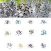 100PCS Rhinestones Nail Decorations Colorful Rhinestones Nail Art Charms Irregular Nail Art Rhinestones for Nail Design