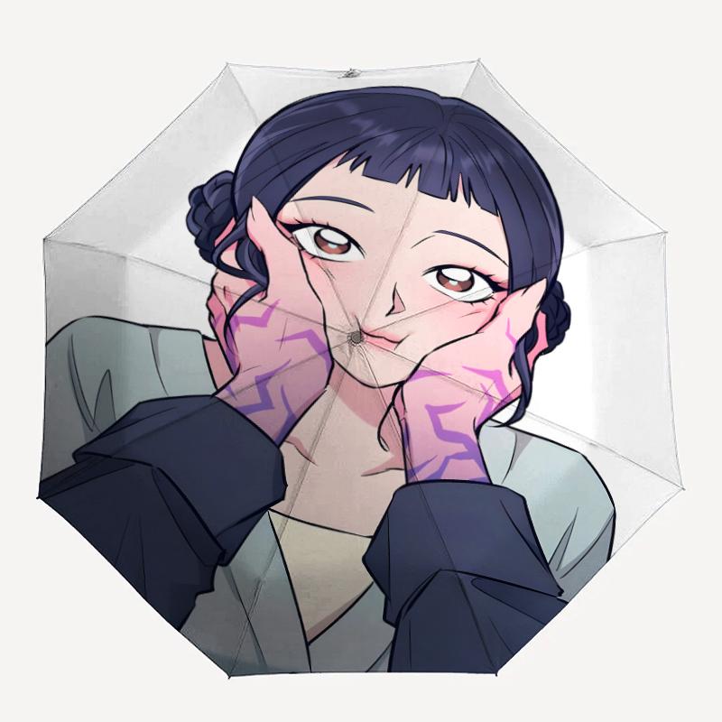 1pc KPop Demon Hunters ZOEY3 Umbrella, Sun Protection, And UV Shielding. It Has Eight Sturdy Ribs for Outdoor Use And Perfect Gift