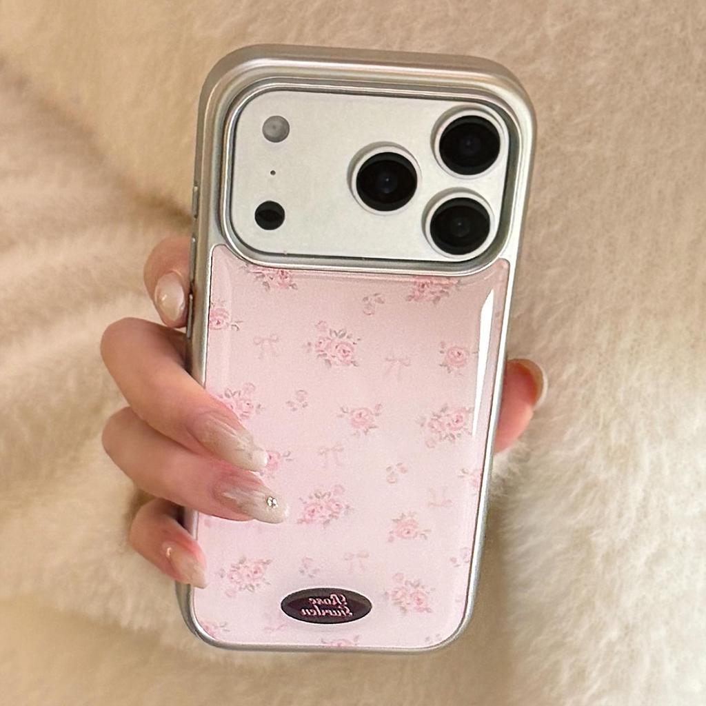 Pink Rose Floral Phone Case for iPhone 17 and iPhone 17 Pro Max
