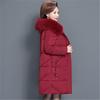 Women's Winter Jacket Fur Collar Female Jacket Padded Long Jacket Outerwear