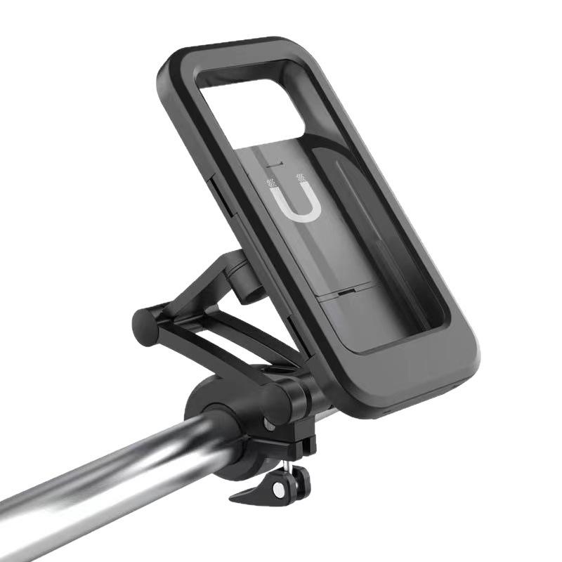 Waterproof Shockproof Mobile Phone Holder for Delivery Riders - Fits Electric Scooters, Motorcycles, and Bicycles