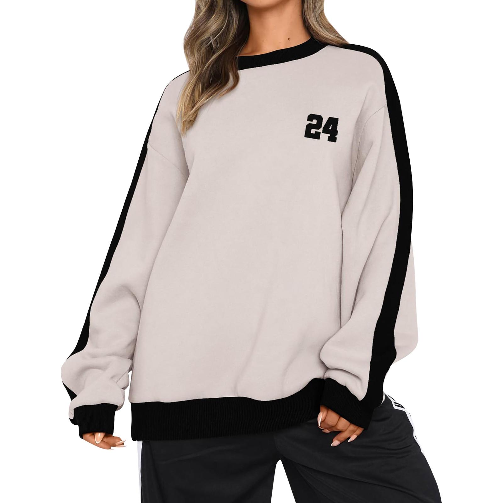 

Женский свитер в полоску осень-зима с длинным рукавом и открытыми плечами, свободный трикотажный пуловер XL белый