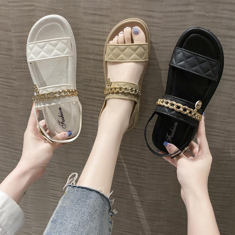 

Non-Slip Chain Platform Home Sandals 40