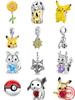 925 Silver Pikachu Charm Pendant Fit MINISO Bracelet Necklace DIY Women Jewelry Dangle