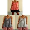 Cotton Linen Sleeveless Tank Top For Women Summer Casual Breathable Fashionable