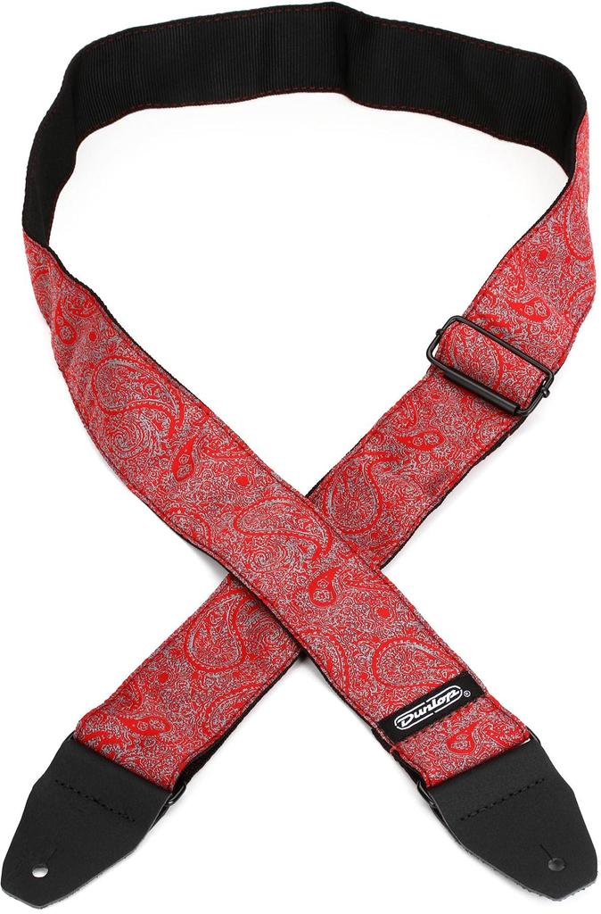 Jim Dunlop Jacquard Strap Paisley Red Jacquard Guitar Strap Paisley Red [Jim Dunlop] D67-11