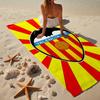 Valencia Cf Crest Design Microfiber Beach Towel, Lightweight And Quick-Dry, for Summer Travel, Beach Essential, Swimming Pool