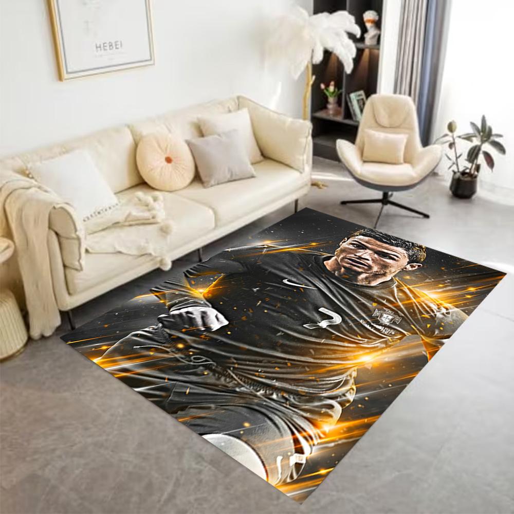 Ronaldo Portugal Trikot Teppich Boden Teppich Büro Teppich Geeignet für Esszimmer Schlafzimmer Dekorieren Zimmer Flur Anti-Rutsch Teppich Büro Heimdekor