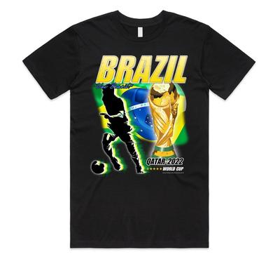 T-shirt Omaggio Brasile Maglietta Coppa del Mondo 2022 Regalo di Natale Xmas Via Brasil