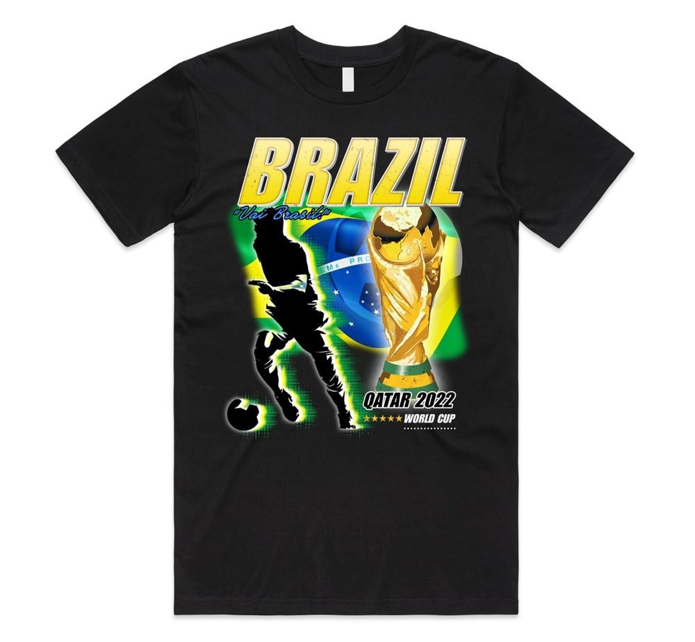 

Brazil Homage T-shirt Tee World Cup 2022 Christmas Xmas Gift Via Brasil XL
