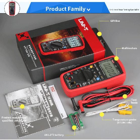UNI-T UT139A UT139B UT139C UT139D UT139E True RMS Digital Multimeter MAX/MIN/REL Modes Auto/manual Ranges Selectable